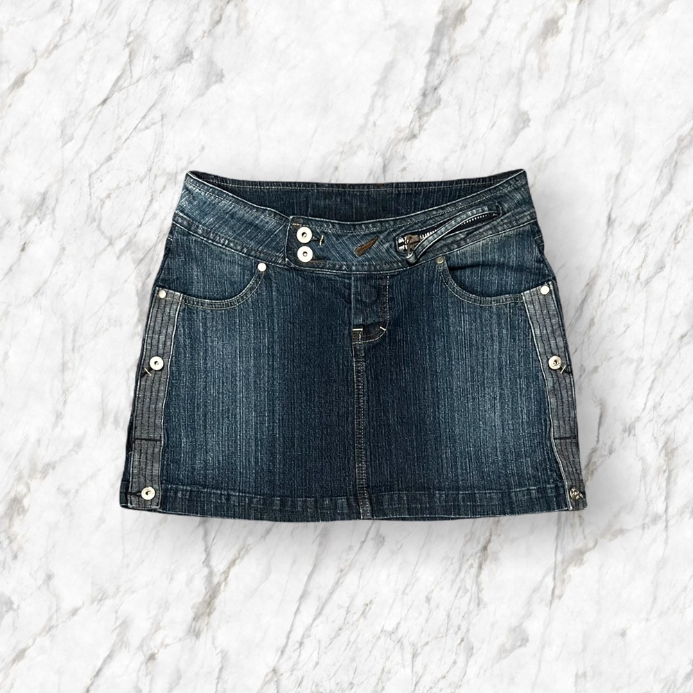 Vintage FUBU Denim Mini Skirt | Y2K | Size 7